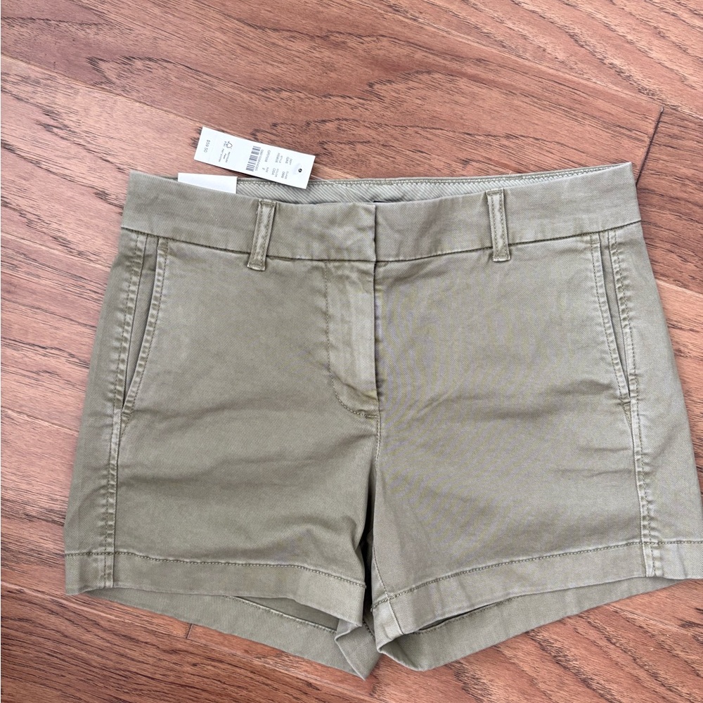 J. Crew Women's Olive Chino Shorts